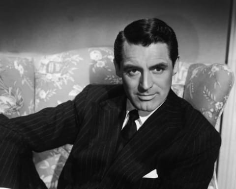 Cary Grant is pictured in a publicity photo circa the 1940s.