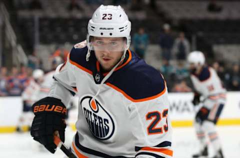 Ryan Spooner #23, Edmonton Oilers Mandatory Credit: Darren Yamashita-USA TODAY Sports