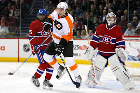 MONTREAL- NOVEMBER 16: Philadelphia Flyers Montreal Canadiens  (Photo by Richard Wolowicz/Getty Images)