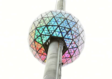 The Times Square New Year's Eve Ball in 2017.