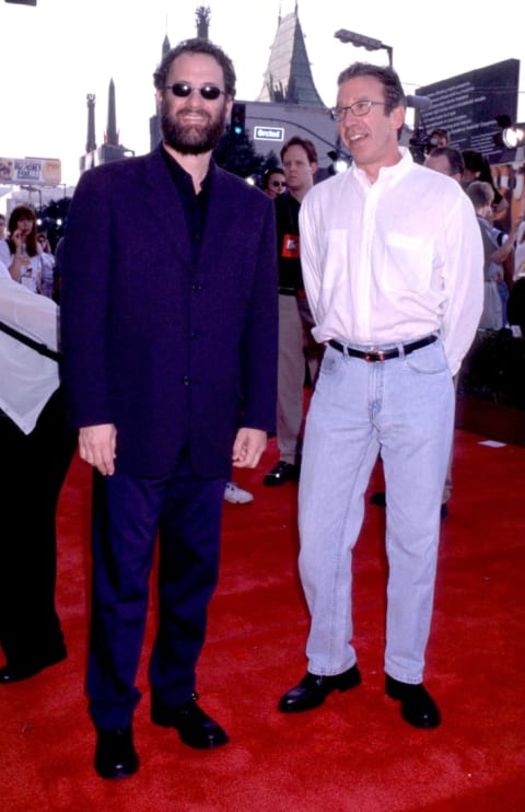 Tom Hanks and Tim Allen at the 1999 premiere of Toy Story 2.