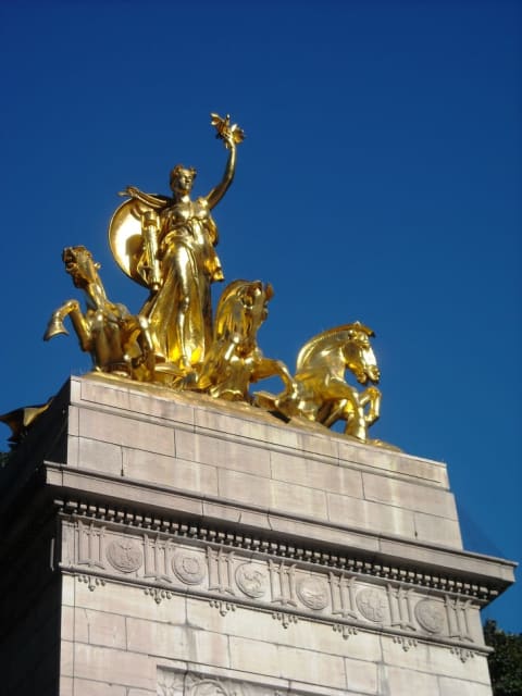 Attilio Piccirilli's USS Maine National Monument in New York's Columbus Circle.