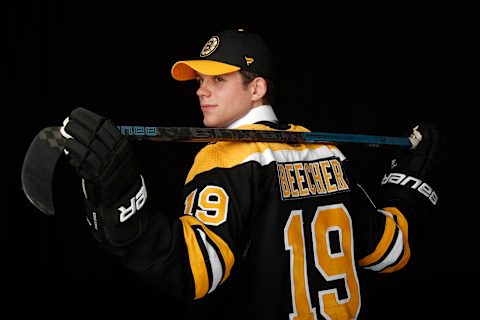 John Beecher of the Boston Bruins. (Photo by Kevin Light/Getty Images)