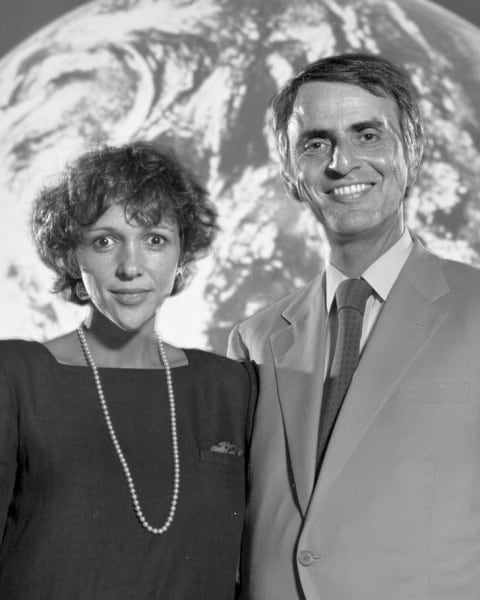 Carl Sagan was married to author and 'Cosmos' co-writer Ann Druyan from 1981 until his death in 1996.