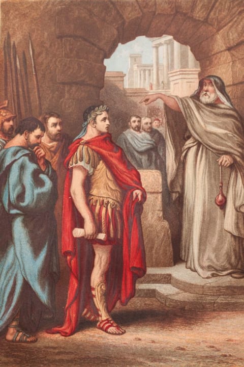 An illustration of William Shakespeare's The Tragedy of Julius Caesar