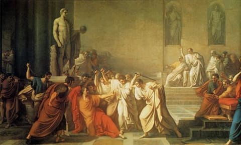 The assassination of Julius Caesar