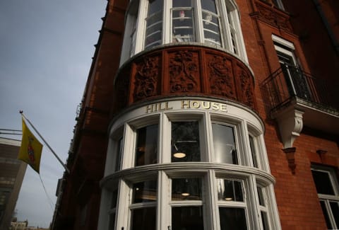 A general view of Hill House School near Knightsbridge in London, England.