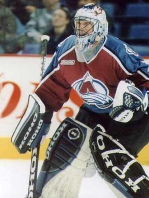 Patrick Roy as the Colorado Avalanche’s star goalie. Photo credit: Wikimedia Commons