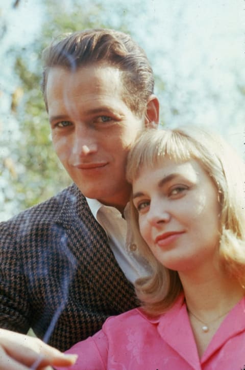 Paul Newman and wife Joanne Woodward, circa 1962.