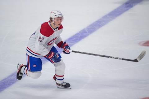 Jan 28, 2023; Ottawa, Ontario, CAN; Montreal Canadiens center Owen Beck. Mandatory Credit: Marc DesRosiers-USA TODAY Sports