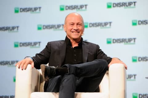 Mike Judge speaks onstage during TechCrunch Disrupt SF 2018 in San Francisco, California.