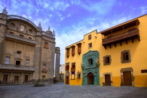 The Casa de Colón (Columbus House) in Las Palmas. It's said that Christopher Columbus stayed here while awaiting ship repairs in 1492.