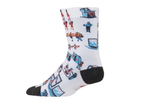 Each pair of Costco pajamas comes with a pair of matching socks.