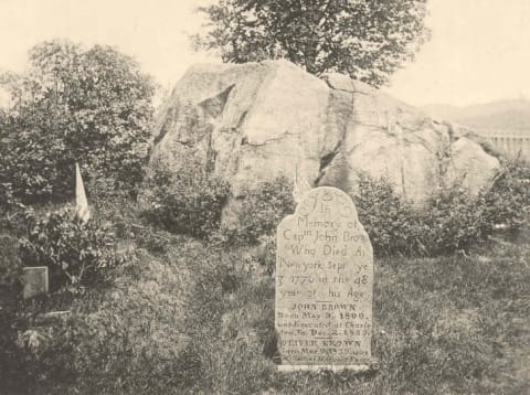 John Brown's gravesite in New York.