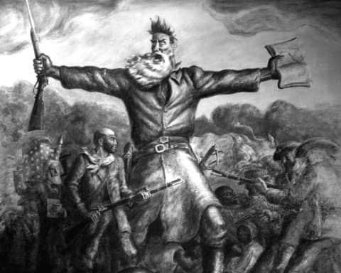 A John Brown mural by John Steuart Curry.