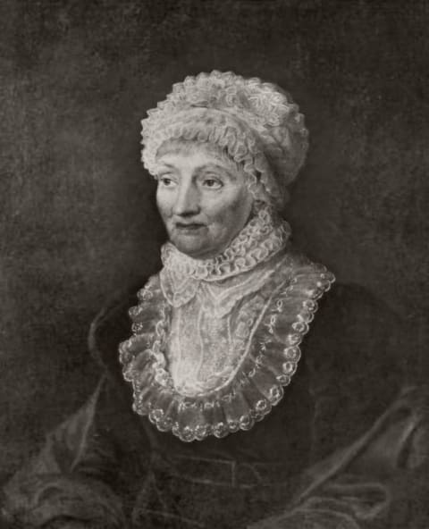 Caroline Herschel in 1829.