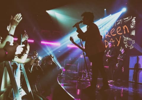 Billie Joe Armstrong of Green Day performs onstage during the iHeartRadio Album Release Party in Burbank, California in 2020.