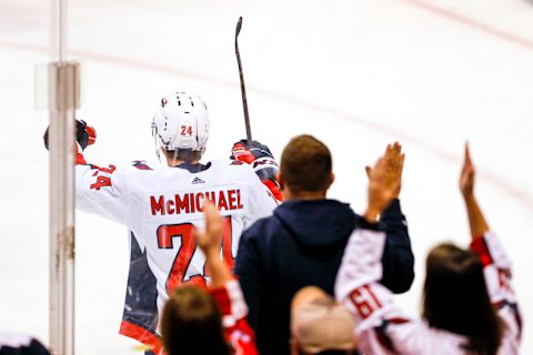 Connor McMichael, Washington Capitals Mandatory Credit: Sam Navarro-USA TODAY Sports