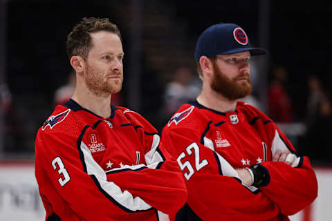 Nick Jensen, Matt Irwin, Washington Capitals (photo by Scott Taetsch/Getty Images)