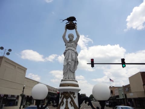 The Boll Weevil Monument in Enterprise, Alabama.