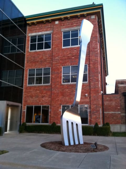 The attention-grabbing fork of Springfield, Missouri.