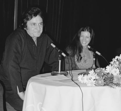 Johnny and June Carter Cash in 1972.