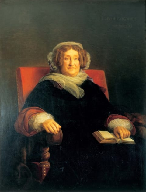 A portrait of Veuve Clicquot by Léon Cognier