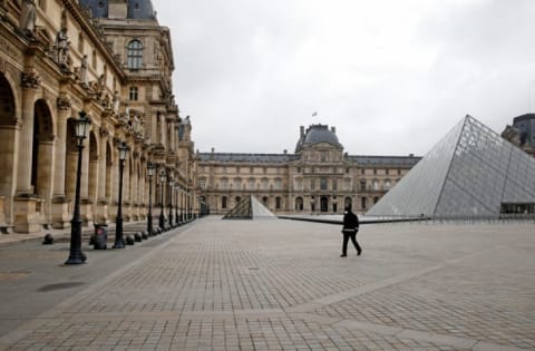 The Musée du Louvre at its emptiest.