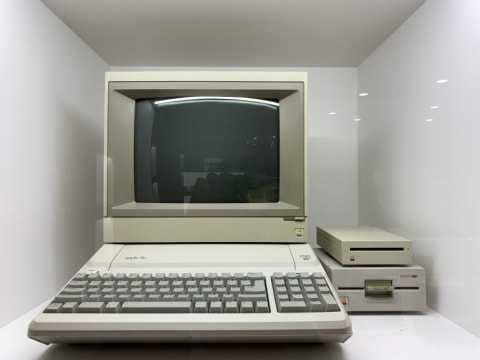 Back in 1987, this Apple II Platinum was a technological wonder.