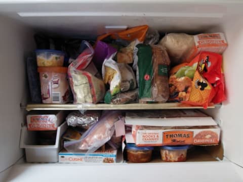 Stuffing your freezer means you can also pass time with a quality game of freezer Tetris.