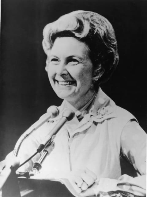 Political activist Phyllis Schlafly in 1982.