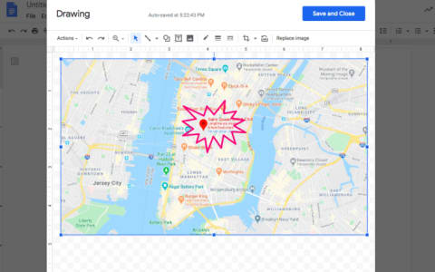 You can add a funky pink shape to a map showing the location of Manhattan's only Dairy Queen, if you're so inclined.