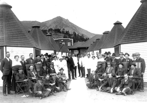 Patients pose for a photo at a Colorado Springs tuberculosis sanatorium.