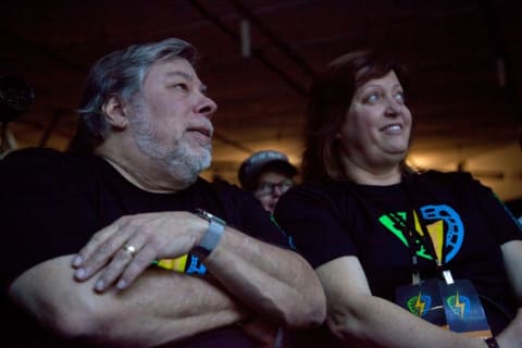 Steve Wozniak and wife Janet Hill at the Silicon Valley Comic Con in 2016.