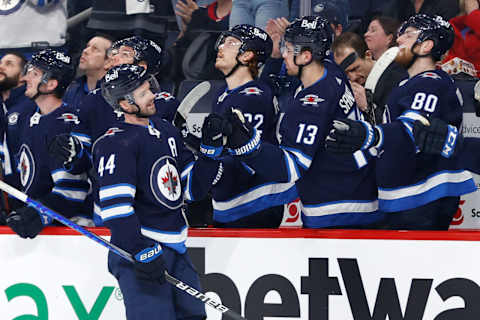 Winnipeg Jets, Josh Morrissey (44). Mandatory Credit: James Carey Lauder-USA TODAY Sports