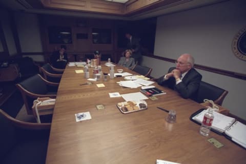 Vice President Dick Cheney in the PEOC on 9/11.