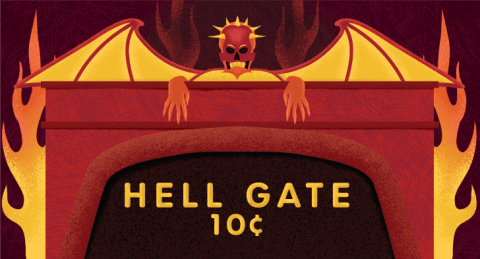 Coney Island's most unusual attraction, Hell Gate, debuted in 1905.