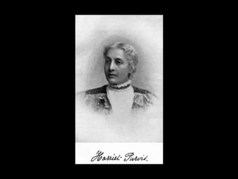 A portrait of Harriet Forten Purvis circa 1874.