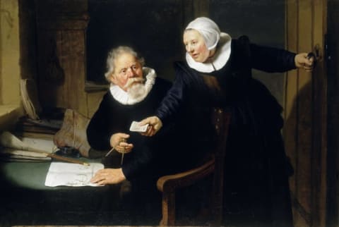 Rembrandt's The Shipbuilder and His Wife, 1633.