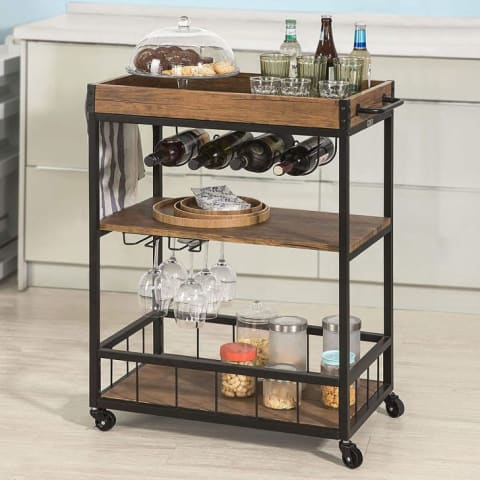 O&K Furniture Bar Serving Cart