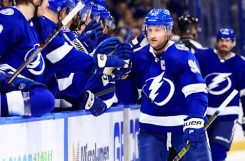 Steven Stamkos #91, Tampa Bay Lightning (Photo by Mike Ehrmann/Getty Images)