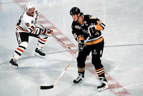 Mario Lemieux (Photo by Focus on Sport/Getty Images)