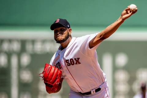 BOSTON, MA – MAY 30: Eduardo Rodriguez #52 of the Boston Red Sox delivers during the first inning of a game against the Toronto Blue Jays on May 30, 2018, at Fenway Park in Boston, Massachusetts. (Photo by Billie Weiss/Boston Red Sox/Getty Images)