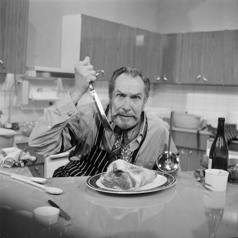 Vincent Price was as talented in the kitchen as he was on the screen.