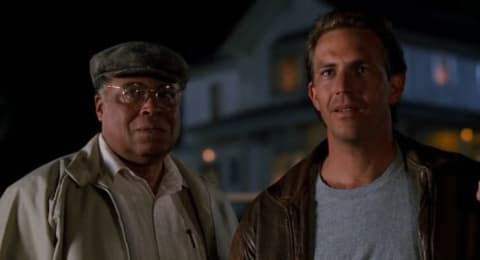 James Earl Jones and Kevin Costner in Field of Dreams (1989).