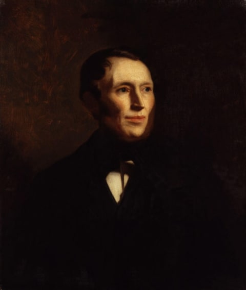 A portrait of William Kennedy painted by Stephen Pearce in 1853.