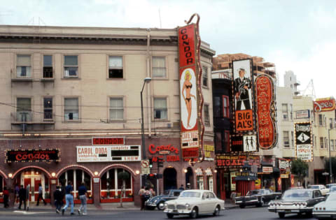 The exterior of the Condor Club in 1973.