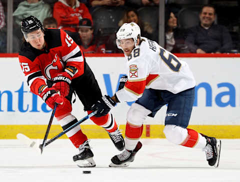 Mike Hoffman #68 of the Florida Panthers (Photo by Elsa/Getty Images)