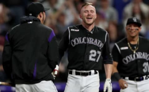 Rockies shortstop Trevor Story. (Photo by Matthew Stockman/Getty Images)