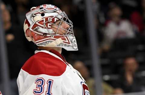 NHL Power Rankings: Montreal Canadiens goalie Carey Price (31) in the second period of the game against the Los Angeles Kings at Staples Center. Mandatory Credit: Jayne Kamin-Oncea-USA TODAY Sports